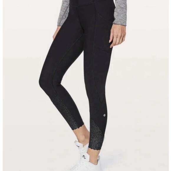 Lululemon Pants - Lululemon Tight Stuff Tight II Reflective Inseam 24” Size 6 Black